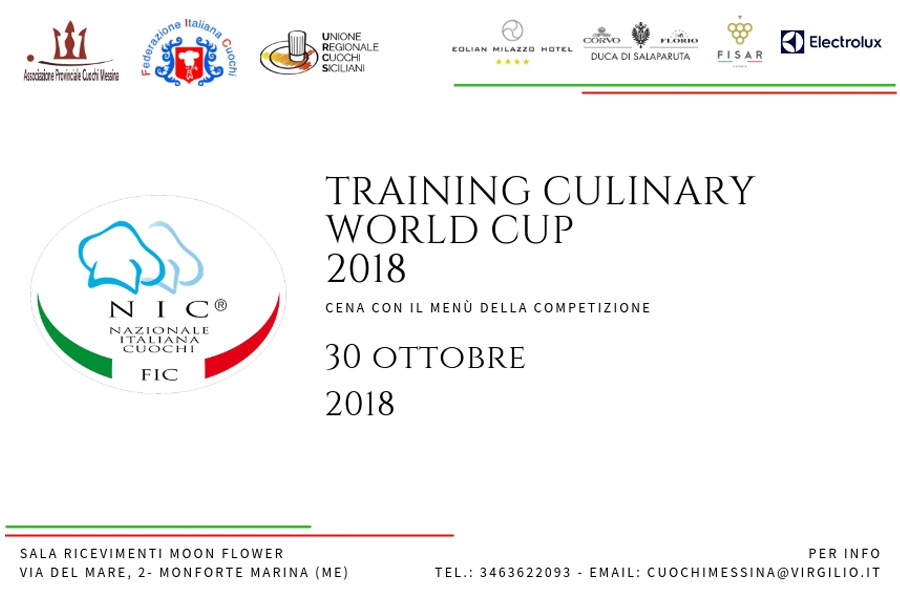 Cena anteprima con il menu che la Nazionale Italiana Cuochi presenterà ai Mondiali di Cucina
