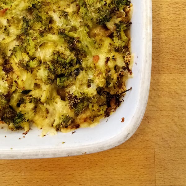 Tortino di broccoli e scamorza affumicata