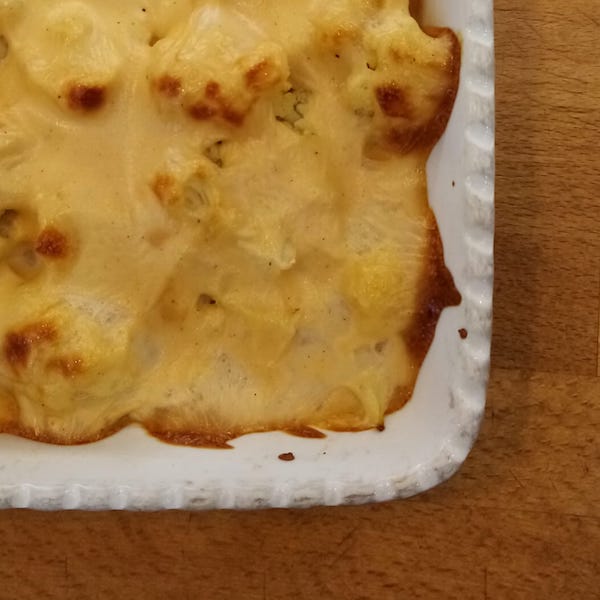 Cavolfiore gratinato con provola affumicata