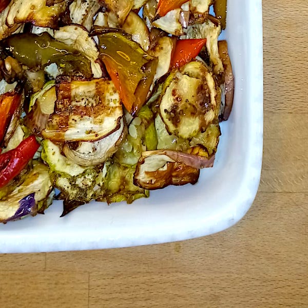 Mix di verdure grigliate al forno