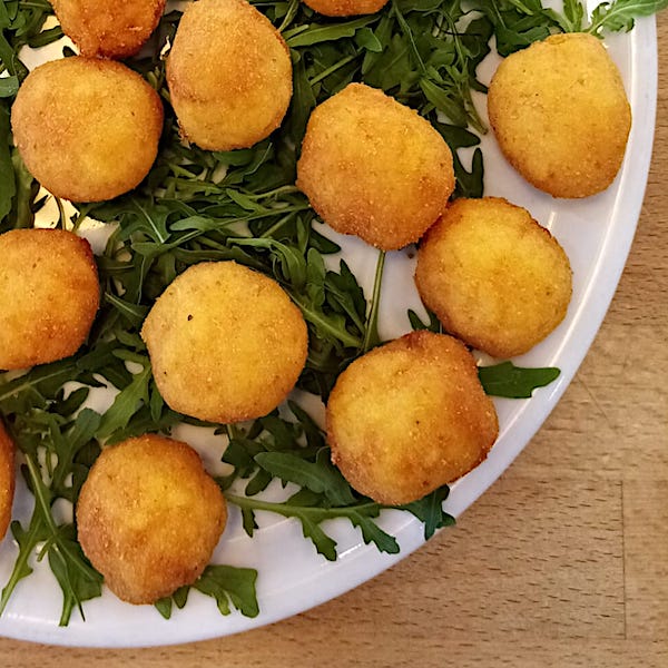 Crocchette di riso allo zafferano