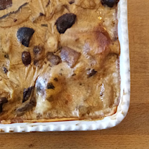 Lasagna funghi e scamorza affumicata